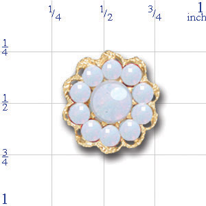 A1691 14K OPAL SLIDE 